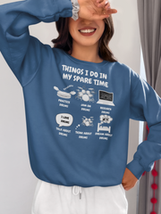 Things I Do in My Spare Time Drummer Sweatshirt - Funny Drummer Sweater