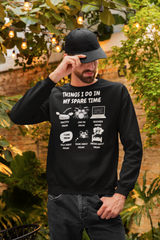 Things I Do in My Spare Time Drummer Sweatshirt - Funny Drummer Sweater