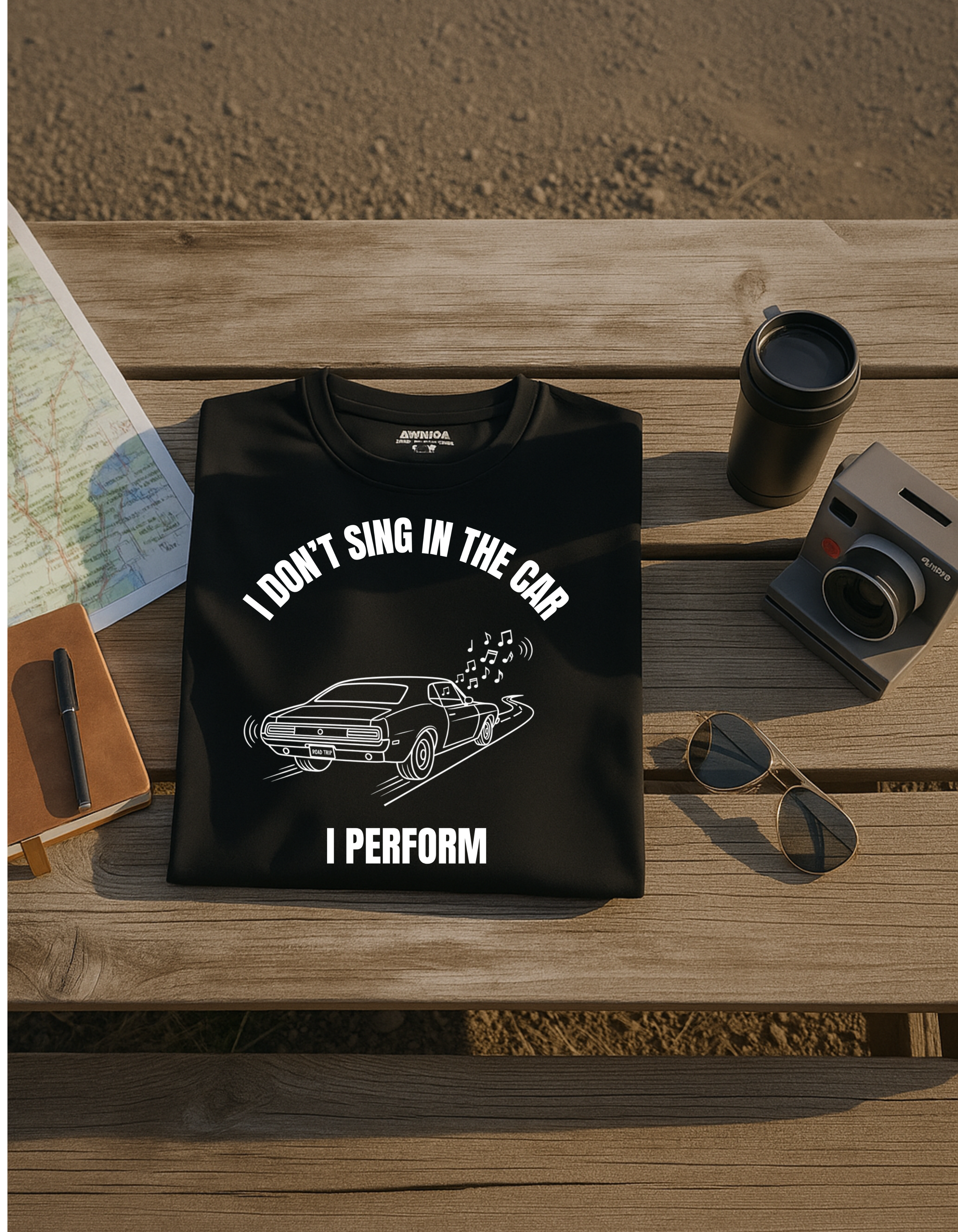 I Don’t Sing in the Car I Perform T-Shirt - Funny Singer Music Tee