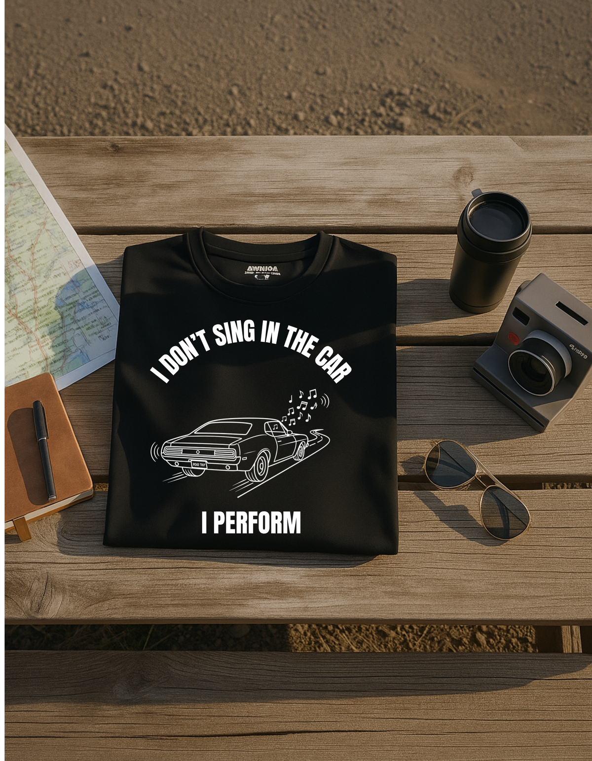 I Don’t Sing in the Car I Perform T-Shirt - Funny Singer Music Tee