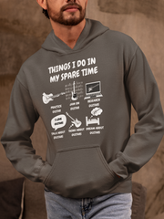 Things I Do in My Spare Time Guitar Hoodie - Funny Guitarist Hoodie