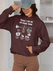 Things I Do in My Spare Time Guitar Hoodie - Funny Guitarist Hoodie