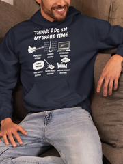 Things I Do in My Spare Time Guitar Hoodie - Funny Guitarist Hoodie