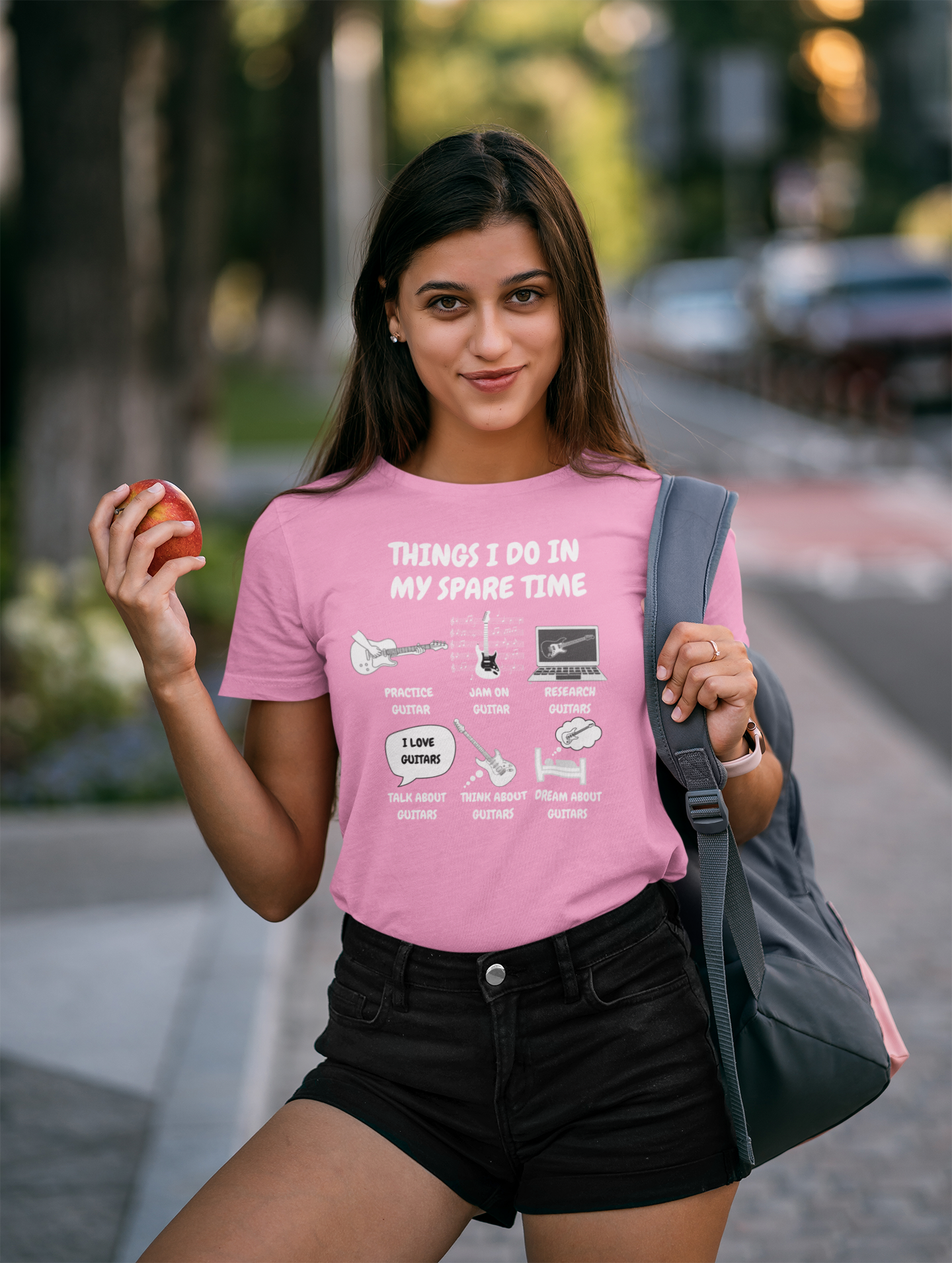 Things I Do in My Spare Time Guitar T-Shirt - Funny Guitarist Shirt