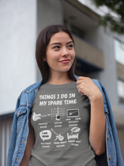 Things I Do in My Spare Time Guitar T-Shirt - Funny Guitarist Shirt
