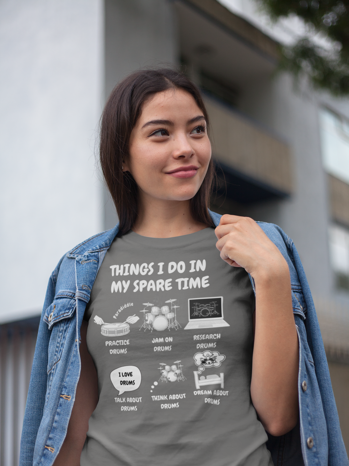 Things I Do in My Spare Time Drummer T-Shirt - Funny Drummer Shirt