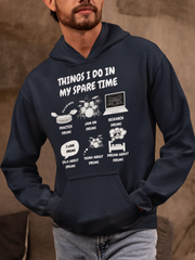 Things I Do in My Spare Time Drummer Hoodie - Funny Drummer Hoodie