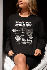 Things I Do in My Spare Time Guitar Sweatshirt - Funny Guitarist Sweater